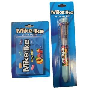 Mike And Ike Jumbo Eraser And Colored‎ Pen